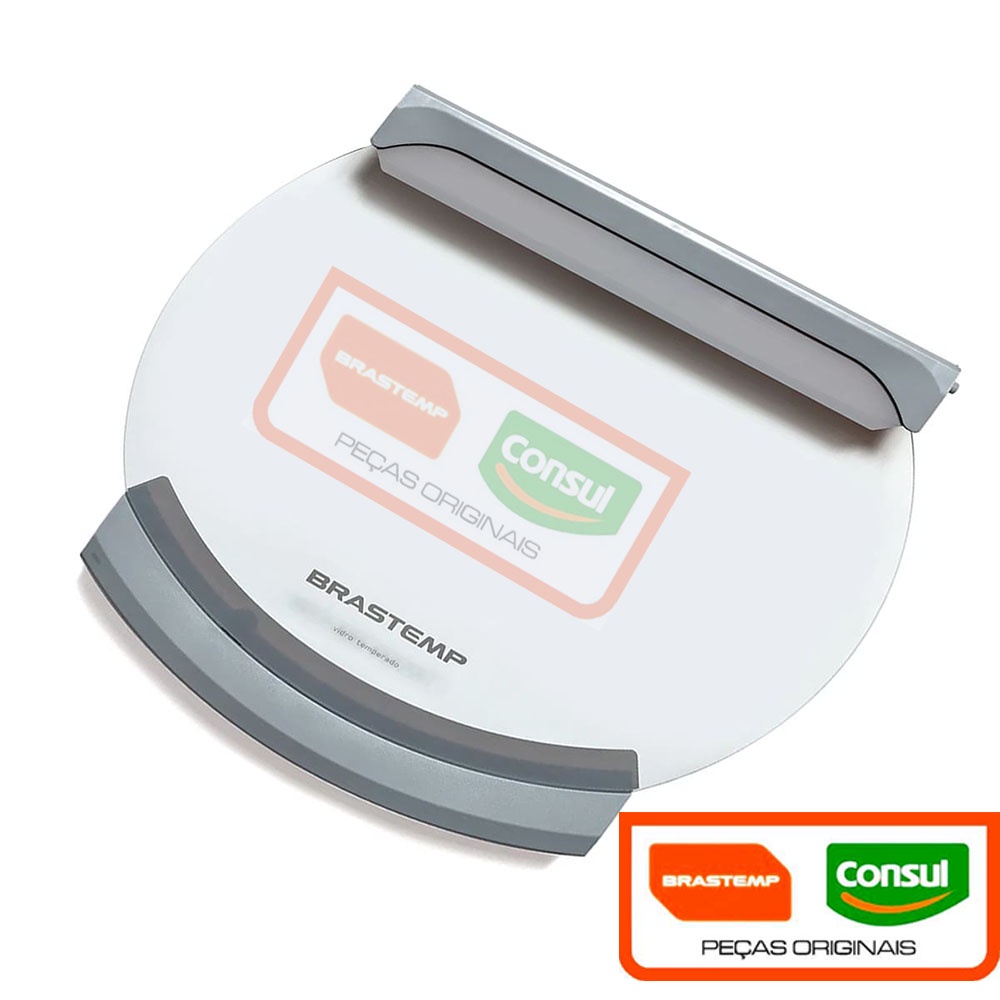 TAMPA VIDRO LAVADORA BRASTEMP ATIVE 9 E 11KG W10460618