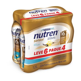 Nutren Senior Baunilha Suplemento Alimentar 200ml cada Leve 6 Pague 4