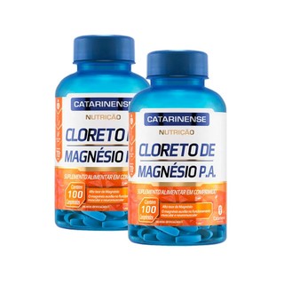 Cloreto de Magnésio P.A. Catarinense 100 Comprimidos | Kit com duas unidades em Oferta na Shopee