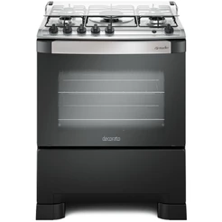 Fogão Mueller 5 Bocas Decorato G3 Automático Mesa de Inox Tripla Chama