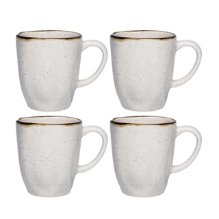 Jogo Kit 4 Canecas Xicara Tulipa de Porcelana Chá Café 380ml Ryo Maresia Oxford em Oferta na Shopee