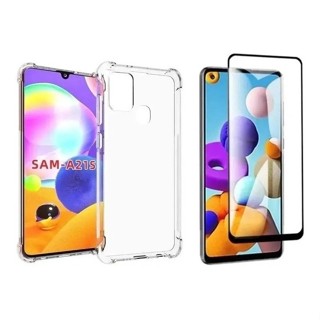 Capa Case Capinha Para Galaxy A21s + Película 3D Vidro Temperado