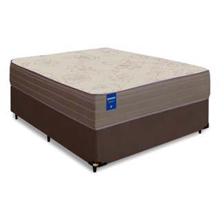Cama Box Casal Colchão Espuma D33 Semi Ortopédico Extra Firme Orthotec 138x188x68cm Inducol Marrom em Oferta na Shopee