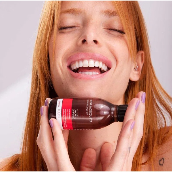 Kit com 3 Óleo De Rosa Mosqueta Capilar E Corporal Farmax 100ml