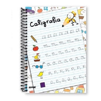 Caderno De Caligrafia Universitário Capa Dura 96 Folhas em Oferta na Shopee