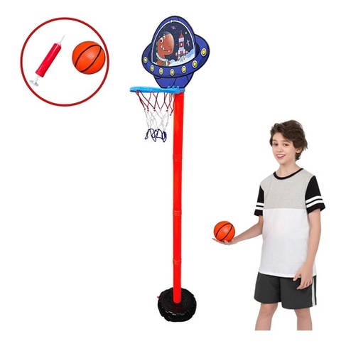 Cesta Basquete Infantil 1,04m Importway Com Bola E Inflador