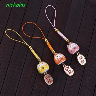NICKOLAS Alças Para Telefones Celulares Porta-Chaves Telefone Pingente Saco De Encanto Cordão De Gato Da Sorte em Oferta na Shopee