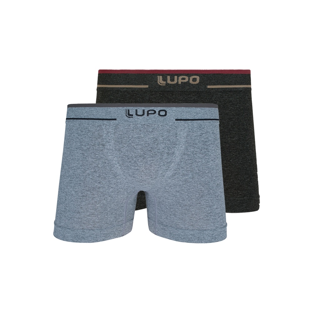 Kit com 2 Cuecas Boxer Lupo 733-004 Colorido em Oferta na Shopee