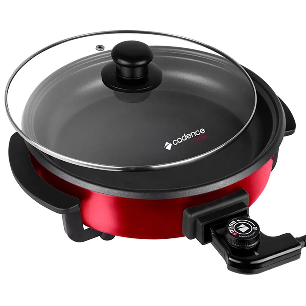 Panela Elétrica Multifuncional 5 Temperaturas Rouge PAN610 127V 1250W Vermelho/Preto Caden...