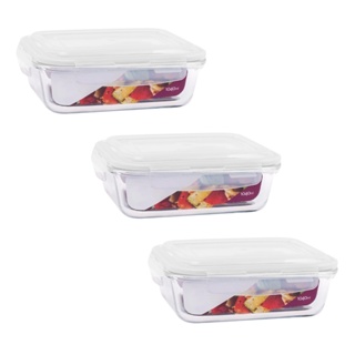 Kit 3 Potes Herméticos De Vidro 1040ml Marmita Mantimentos em Oferta na Shopee