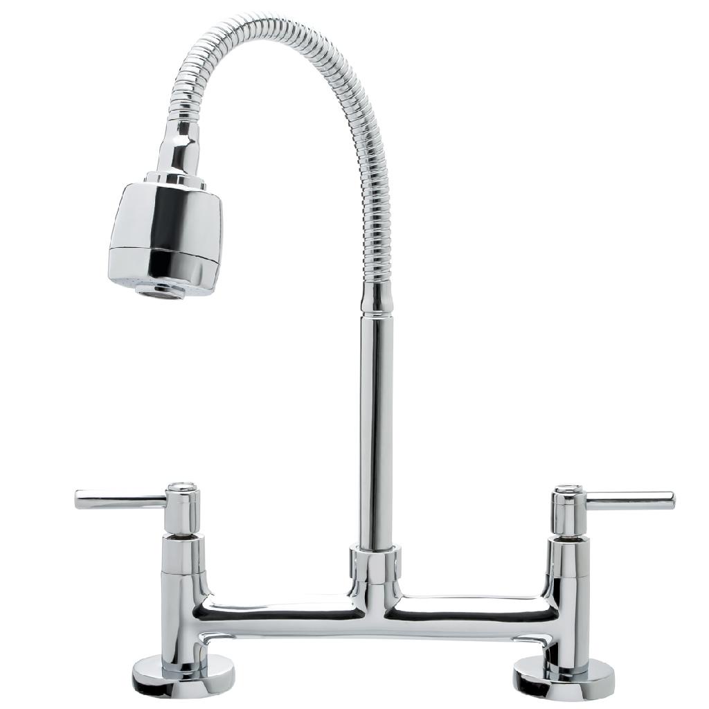 Torneira Misturador Cozinha Mesa Gourmet Flexível Luxo 1/4 de Volta