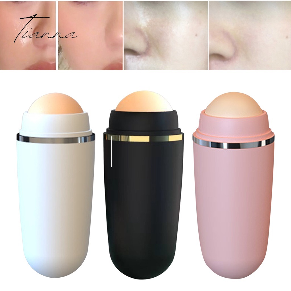 Novo Rolo Absorvente De Óleo Facial De Pedra Vulcânica Removedor Beleza Rolling Stick Ball