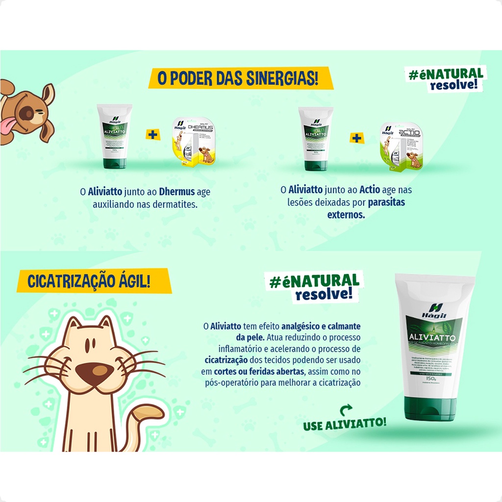 Detalhes do Aliviatto Gel Hágil Terapêutica para Torções, Contusões 150g