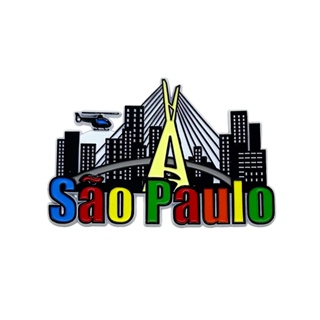 Imã Turístico Da Ponte Estaiada São Paulo Emborrachado De Geladeira - Lembrancinhas de São Paulo em Oferta na Shopee