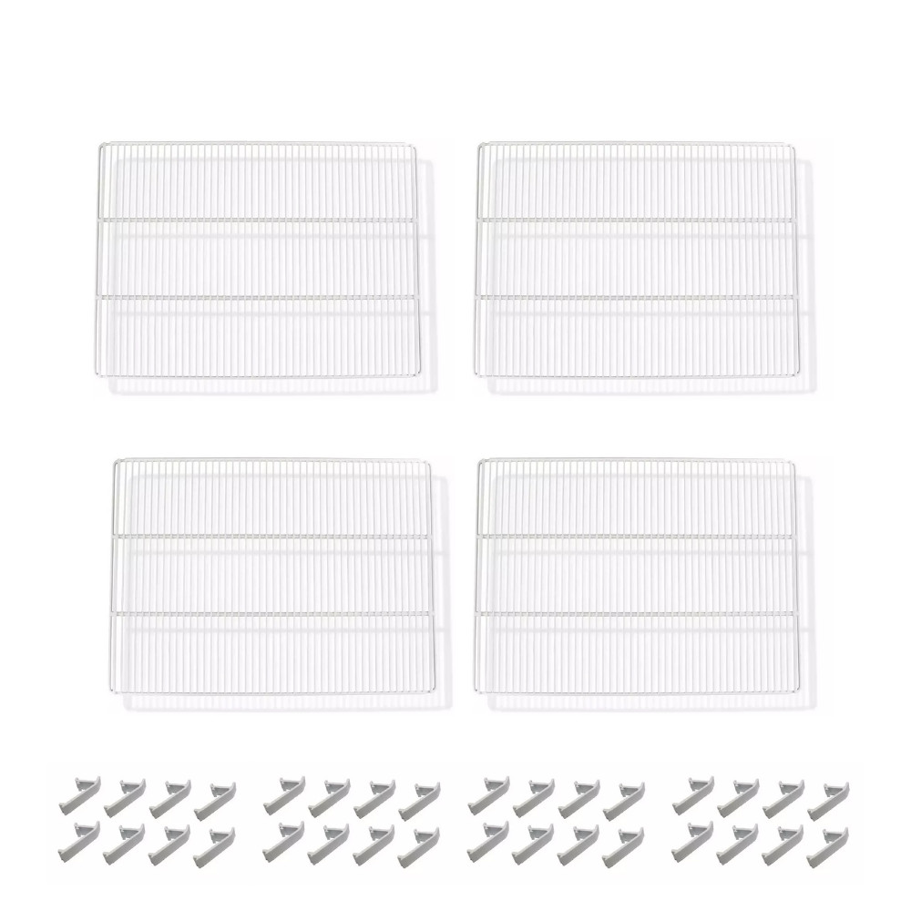 Kit 4 Prateleiras Branca com Grampos Imbera para Vr08 Ccv144