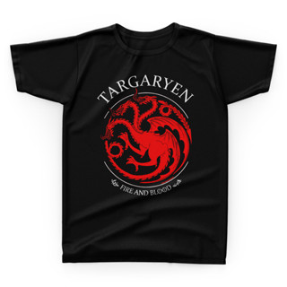 Camiseta 100% Algodão - Game of Thrones Casa Targaryen em Oferta na Shopee