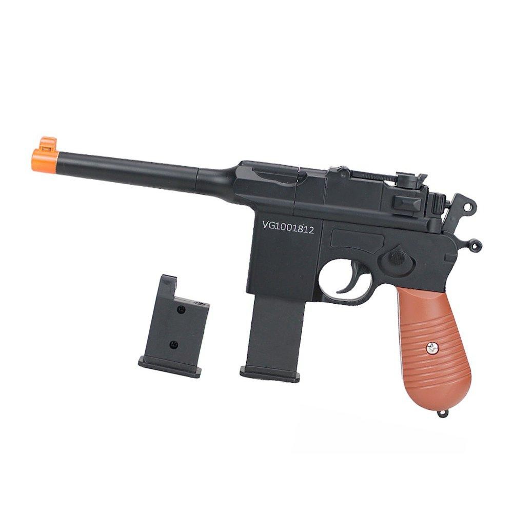 Pistola Airsoft VG Mauser C96 V10 Metal Mola 6mm - VG Rossi em Oferta na Shopee