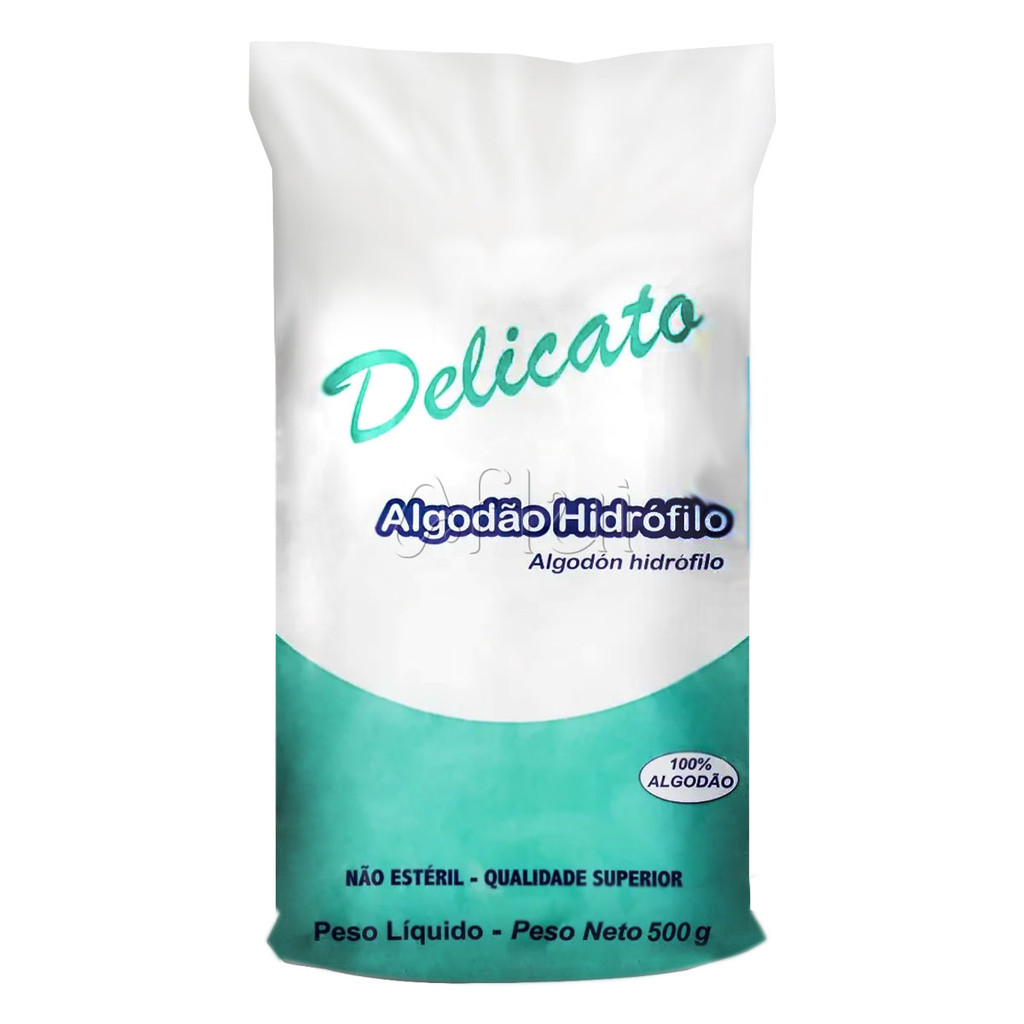Algodão 500g Cremer Delicato Hidrófilo Rolo 100% Puro Algodão
