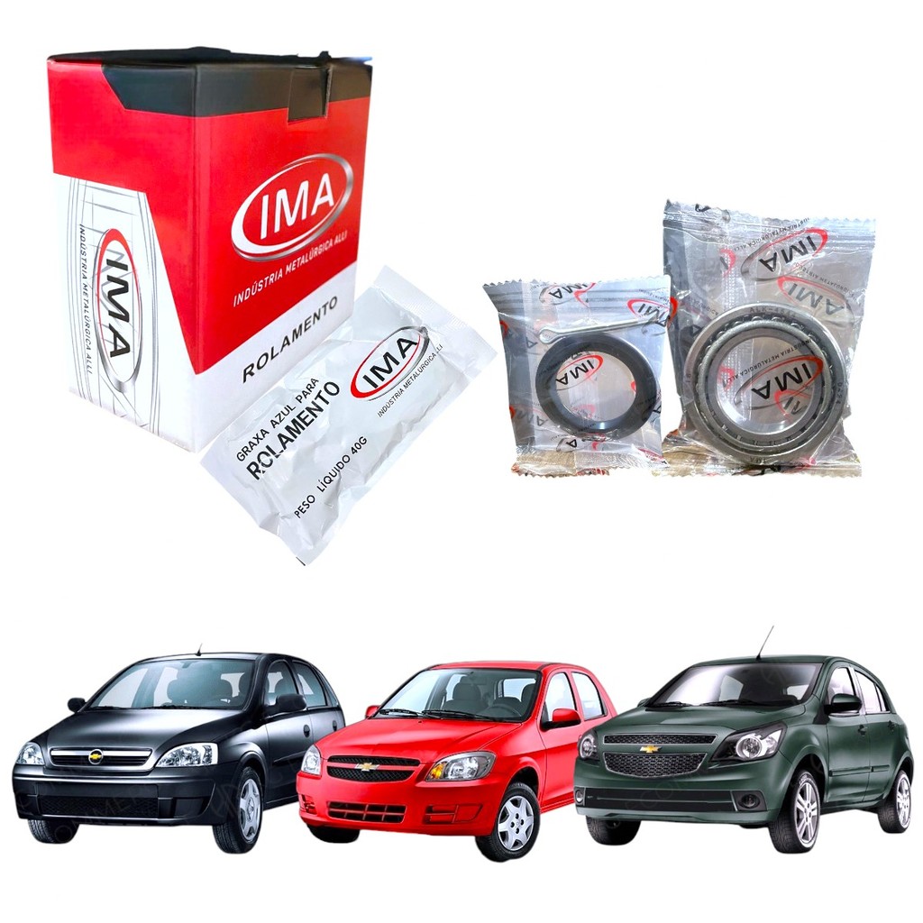 Kit Rolamento de Roda Traseiro Agile Celta Corsa
