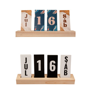 Calendário de Mesa Decorativo com Plaquinhas para Mesa Escritório Decoração Casa em Oferta na Shopee