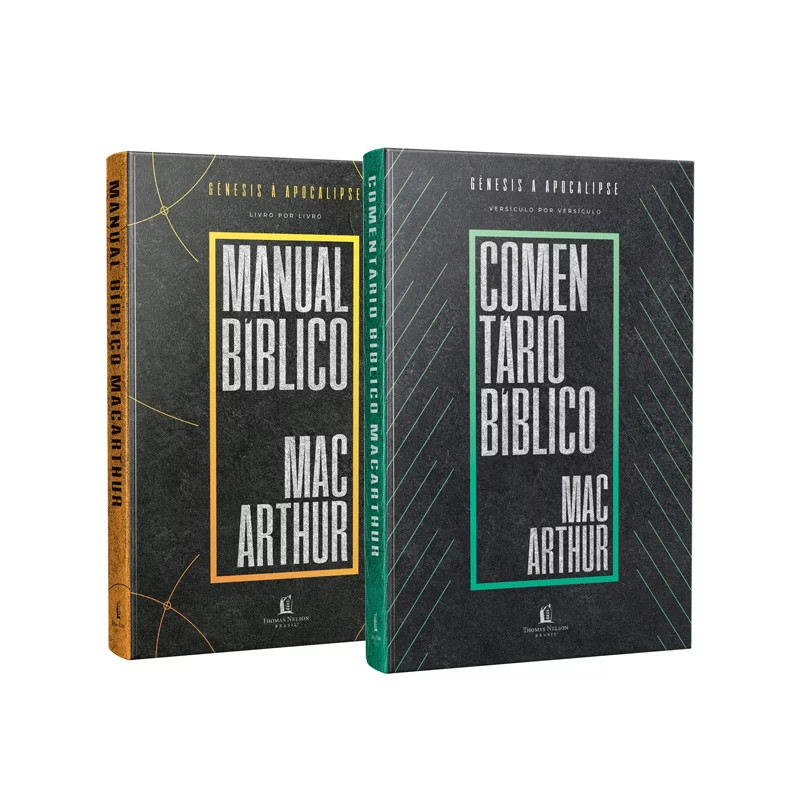 Kit Comentário bíblico + Manual Bíblico MacArthur em Oferta na Shopee