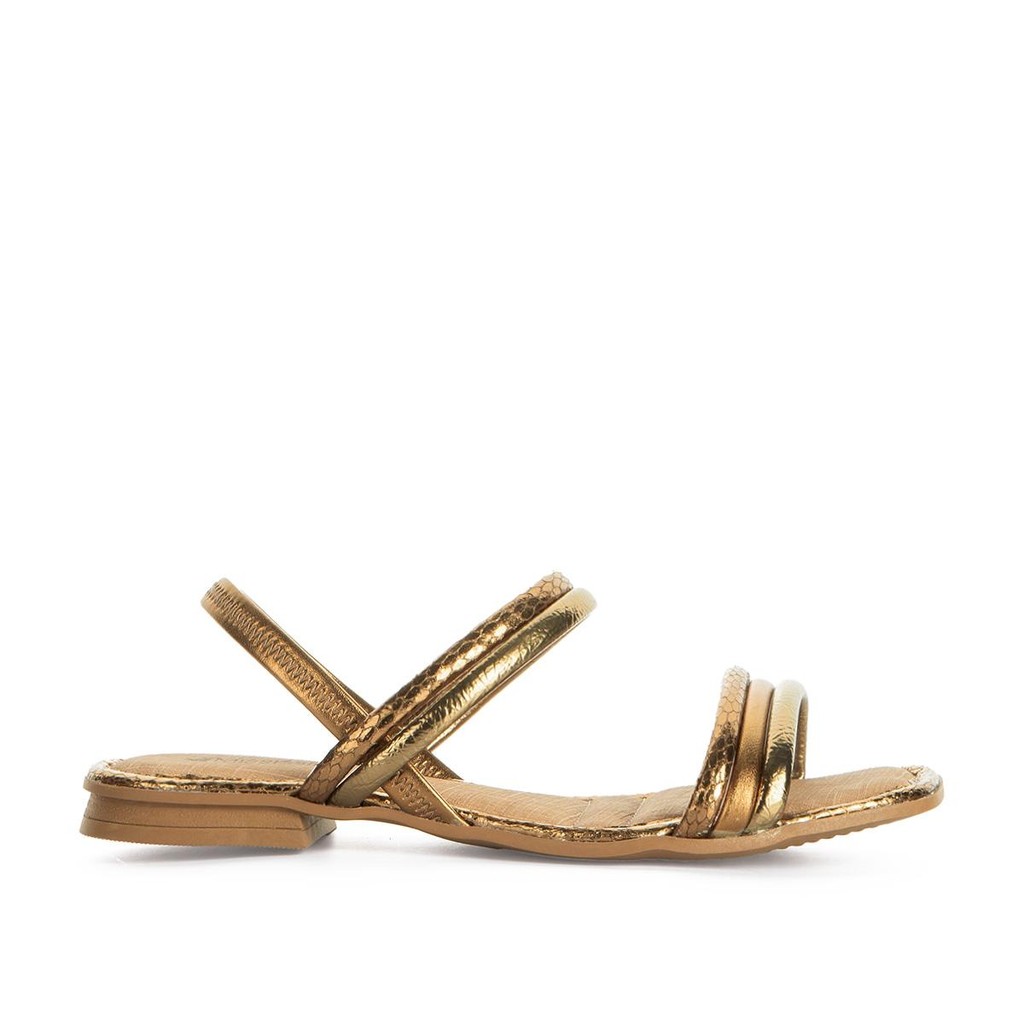 Sandália Mississipi Rasteira Metalizada MC322 em Oferta na Shopee