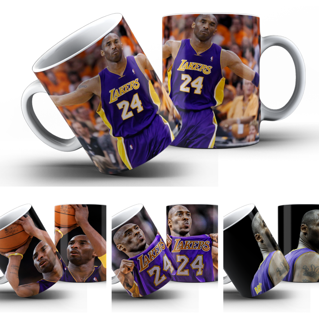 Caneca Kobe Bryant Porcelana Cerâmica Presente Coleção Café Xícara Decoração Aniversário Amigo Lembrança