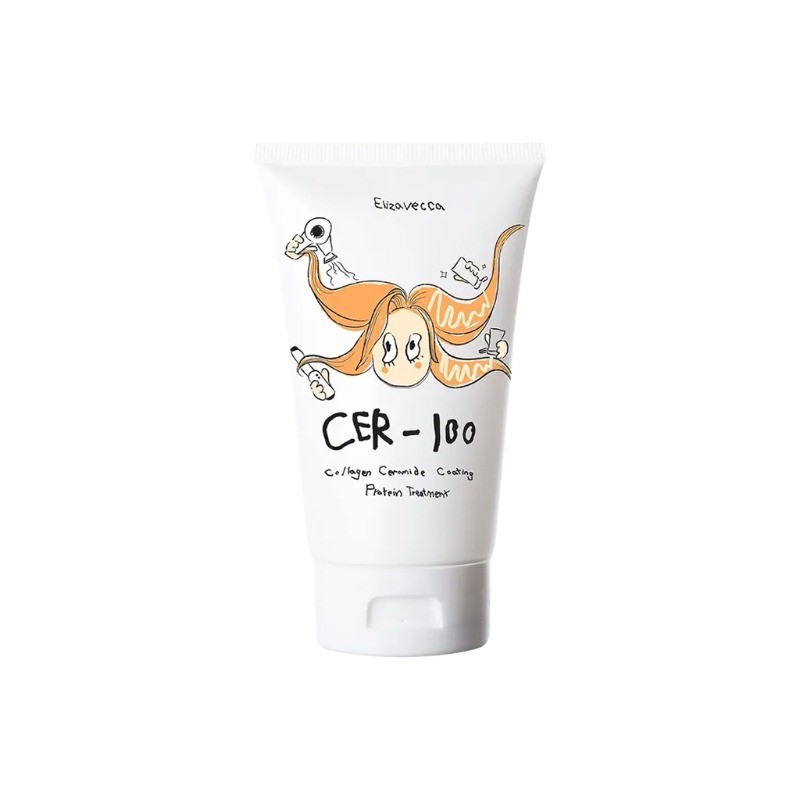 elizavecca cer 100 Colágeno Ceramida Revestimento Proteína Tratamento Capilar 100ml em Oferta na Shopee
