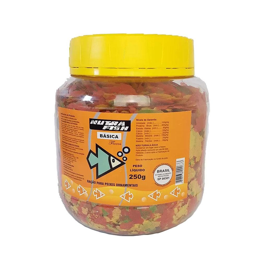 Ração Nutrafish Basica Flocos 250g