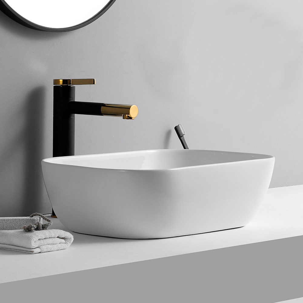 Cuba Deend De Cerâmica Rettangolo Para Banheiro 50x40x15cm