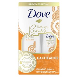Kit Shampoo 350ml + Condicionador 175ml Dove Texturas Reais Cacheados