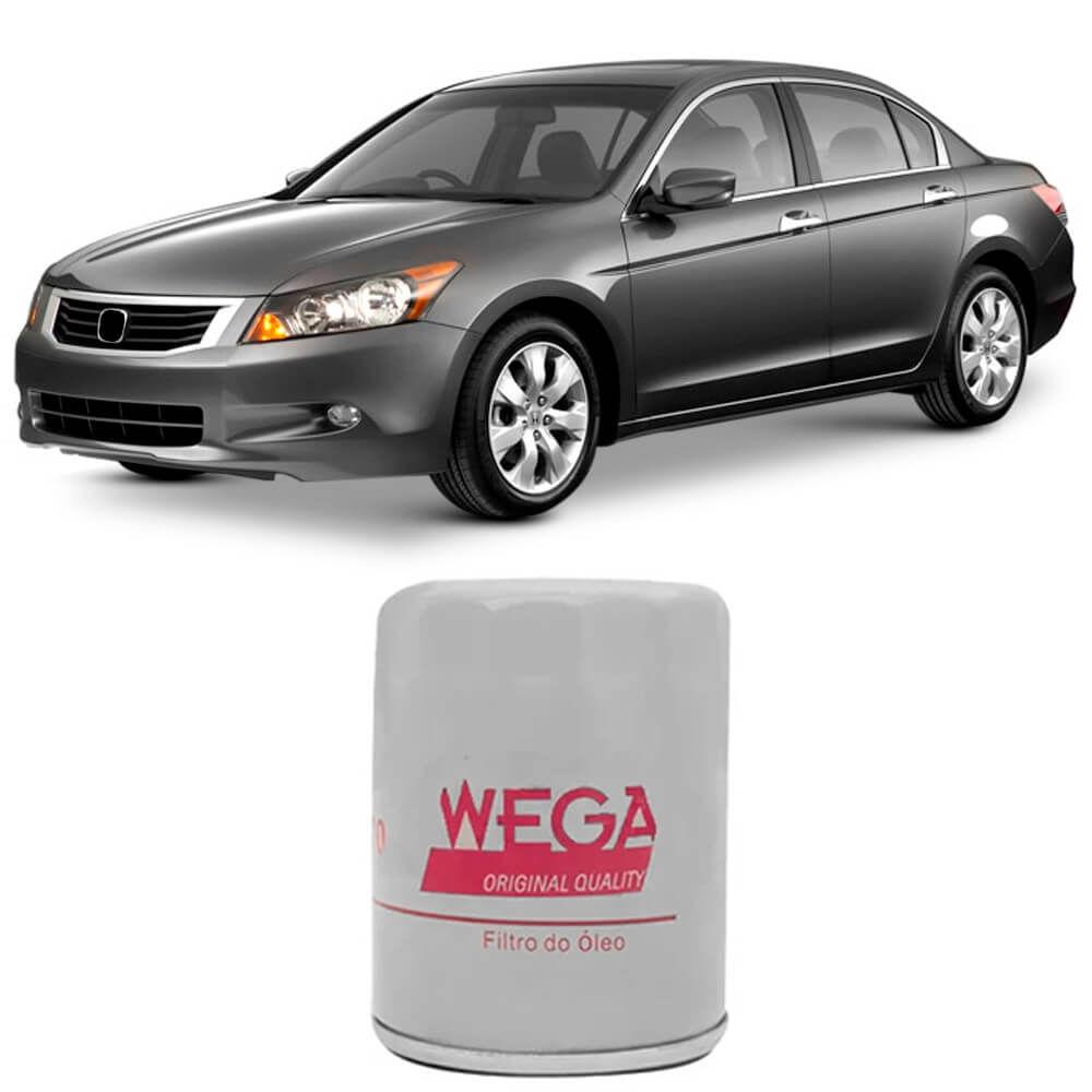 Filtro Óleo Honda Accord 2.0 3.5 2006 A 2017 Wega