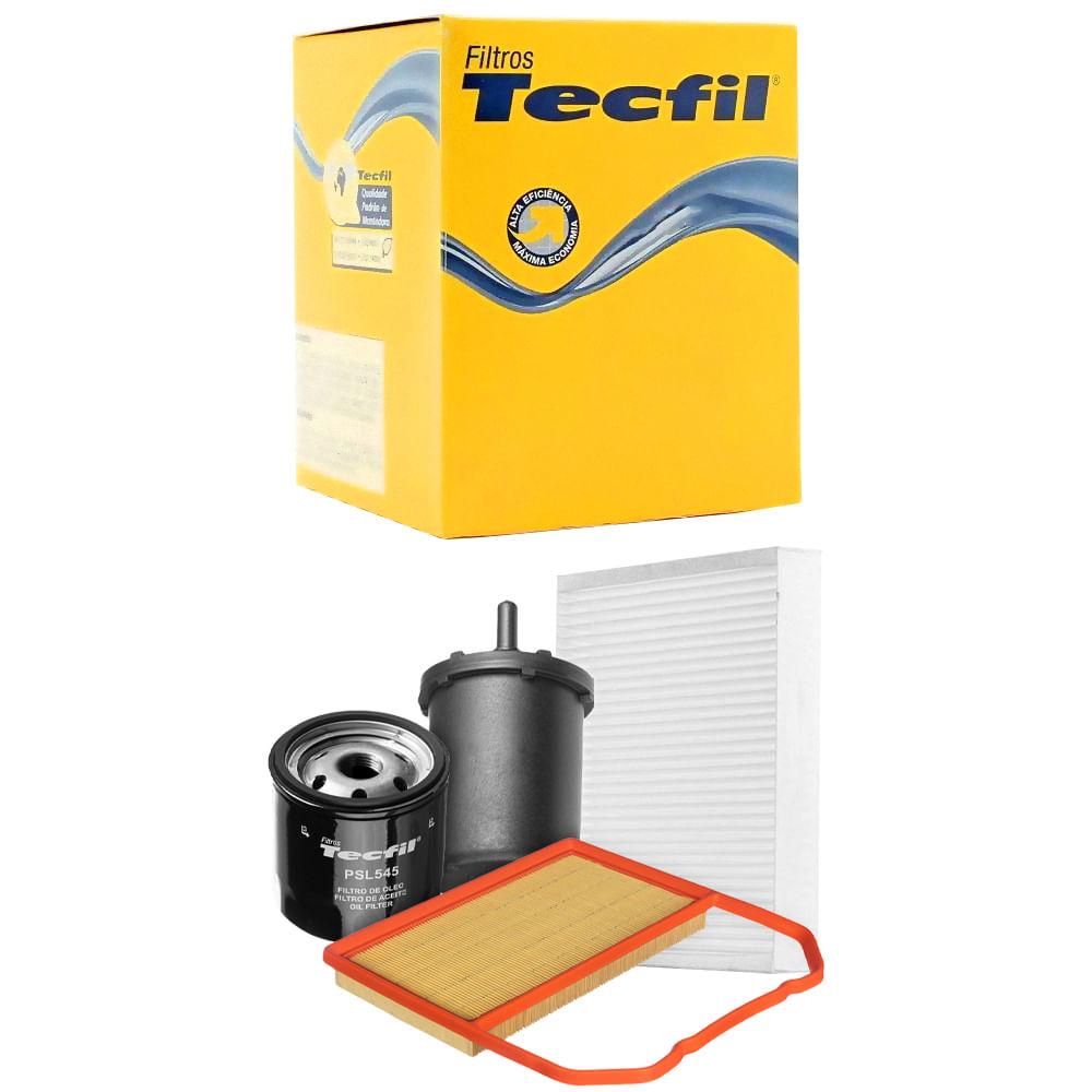 Kit Troca De Filtros Gol G7 1.0 12v Flex 2016 A 2021 Tecfil