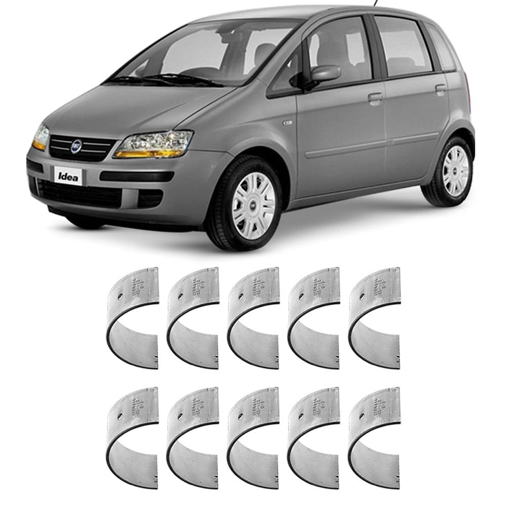 Bronzina Casquilho Mancal 0.25 Doblo Idea Palio Stilo 1.8 2002 a 2012 Metal Leve SBC452