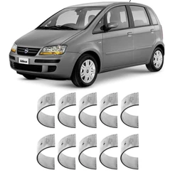 Bronzina Casquilho Mancal 0.25 Doblo Idea Palio Stilo 1.8 2002 a 2012 Metal Leve SBC452