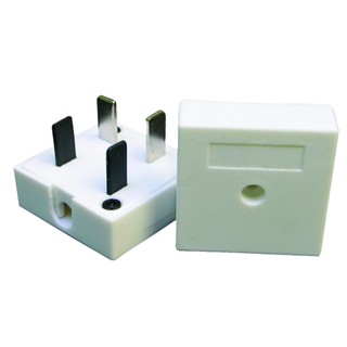 Adaptador Pino Padrão Telefone Branco Macho Radial