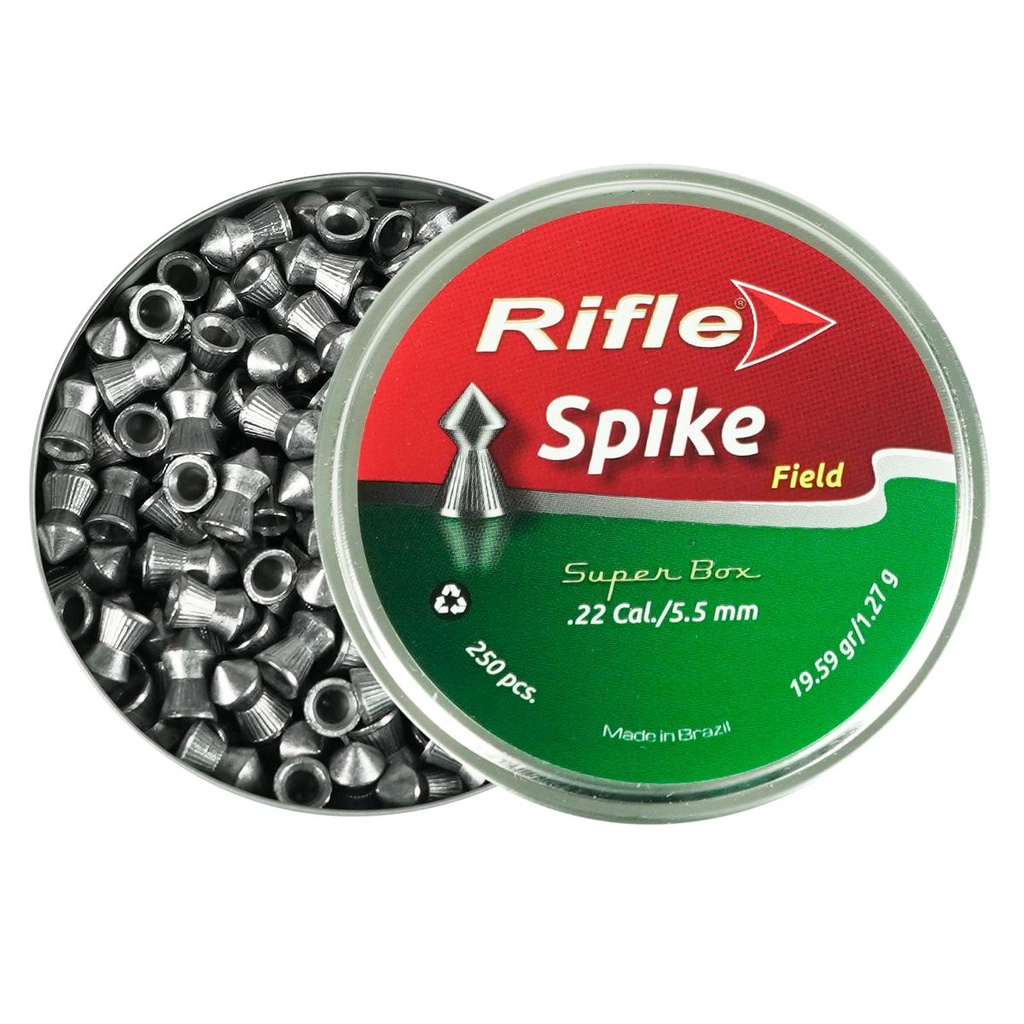 Detalhes do Chumbinho 5.5mm Rifle Spike Field - 250un