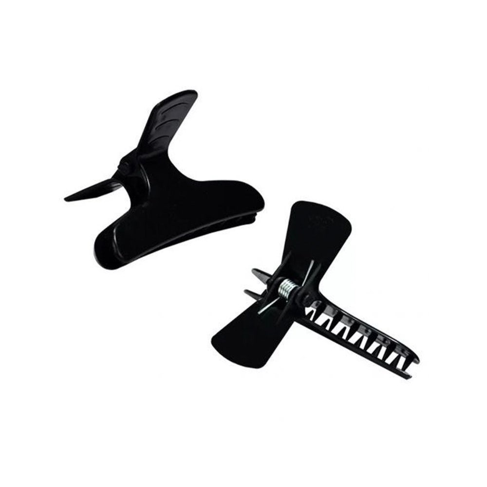 Piranha De Cabelo Santa Clara Plástica Preta c/6un em Oferta na Shopee