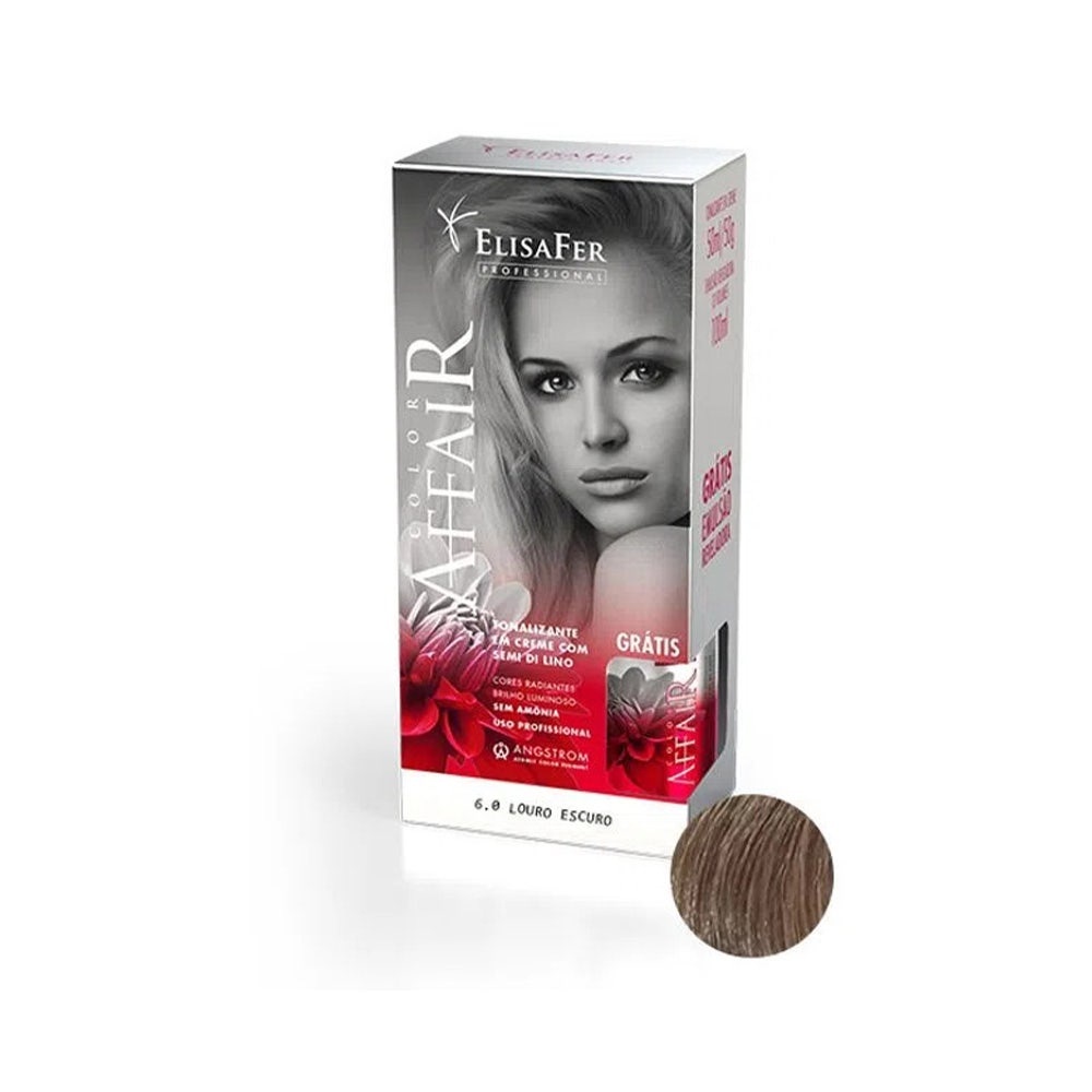 Tonalizante Color Affair 6.0 Louro Escuro em Oferta na Shopee