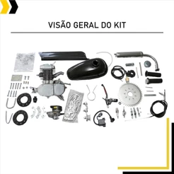 Kit Motor De Bicicleta Motorizada 80cc 2 Tempos Completo