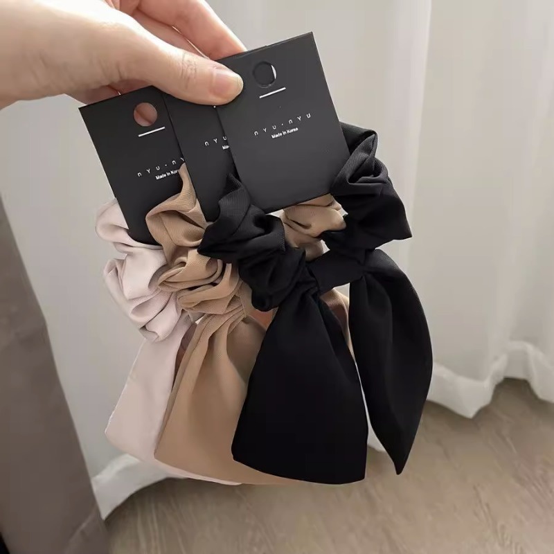 Desenho Simples Scrunchies High Ponytail Cabelo De Amarrar Corda De Borracha Headwear