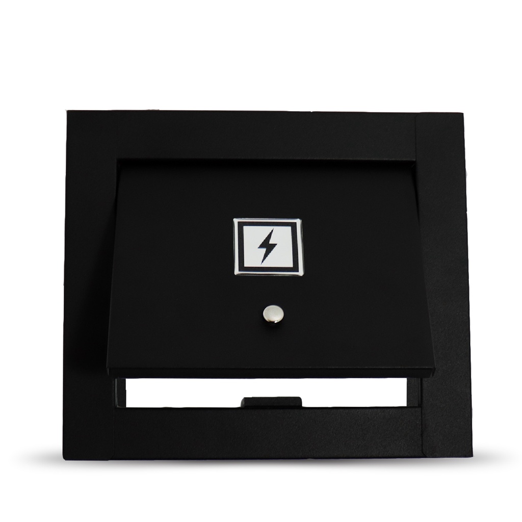 Visor De Luz Para Muro - Preto Fosco