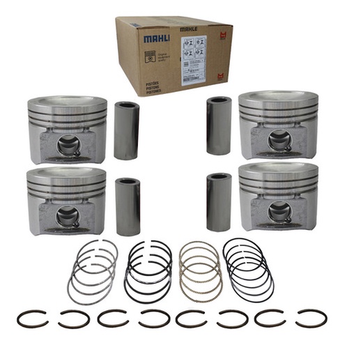 Kit Pistão E Anél 0,50 Gol Parati Saveiro G4 1.6 Flex Mahle