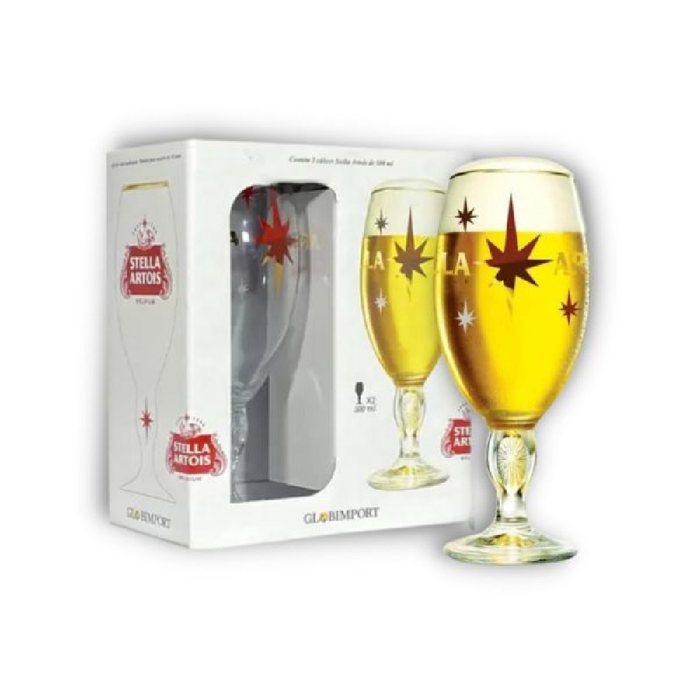 Jogo De 2 Taças Para Cerveja Stella Artois 250ML Globimport