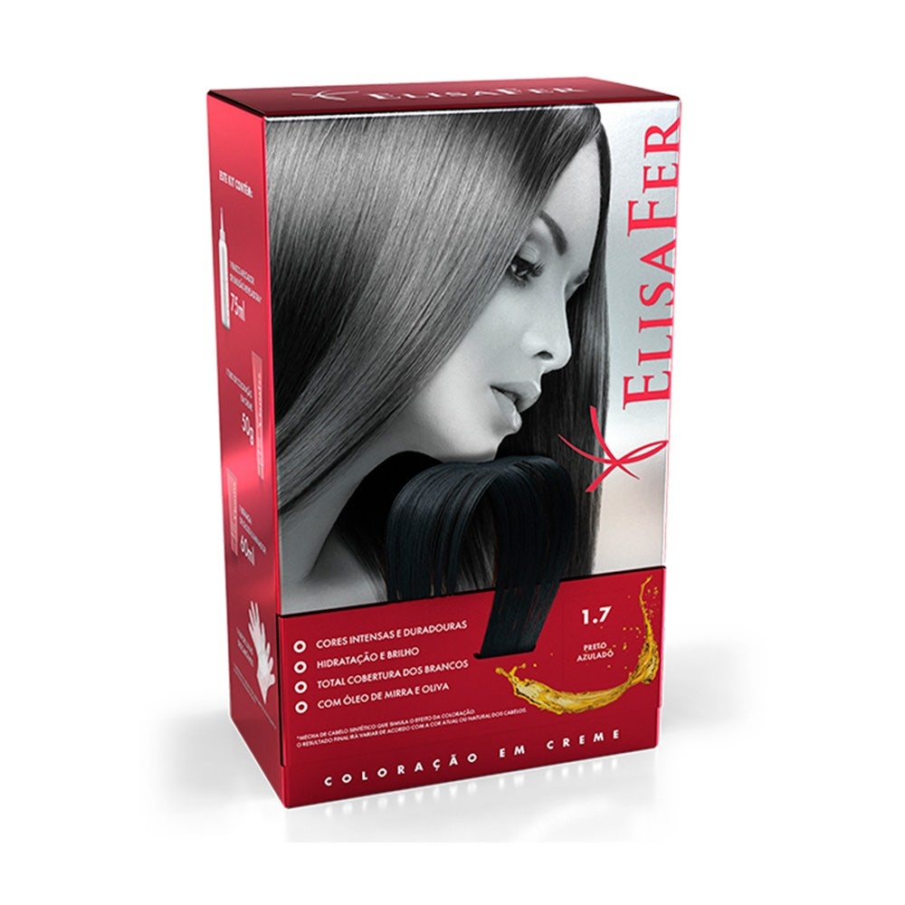 Tintura Elisafer 1.7 Preto Azulado em Oferta na Shopee