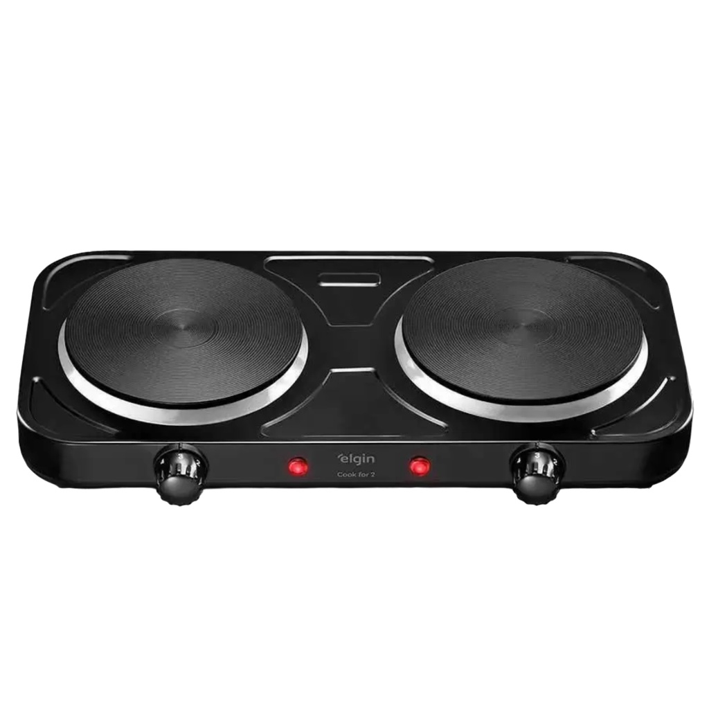 Fogão Elétrico Portátil Cooktop 2 Bocas 2000w