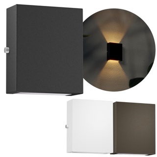 Kit 4 Arandelas Mini Slim 2 Focos Alumínio G9 Externa MF143 em Oferta na Shopee