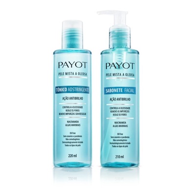 Kit Limpeza e Tonificação Pele Mistas e Oleosas Payot - Beauty