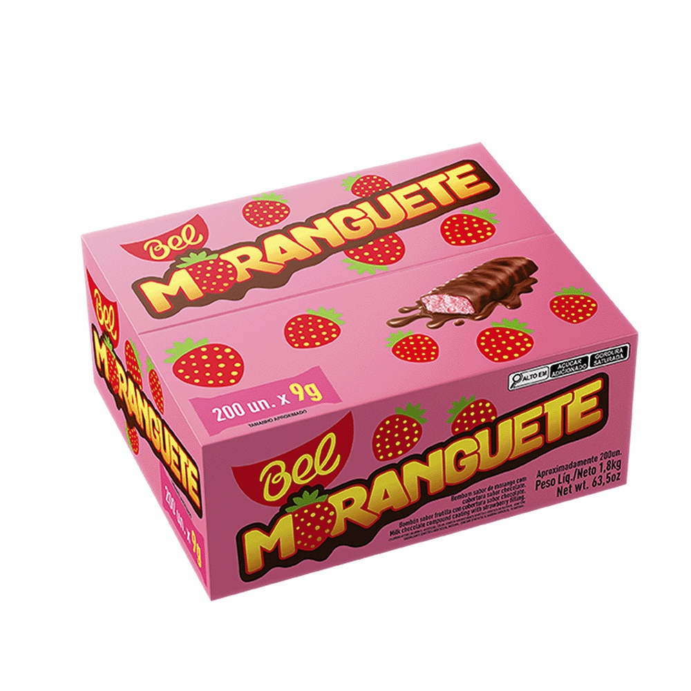 Bel Moranguete 1,8kg (200un. x 9g) em Oferta na Shopee