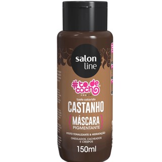 Máscara Pigmentante Salon Line Tô De Cacho Castanho 150ml